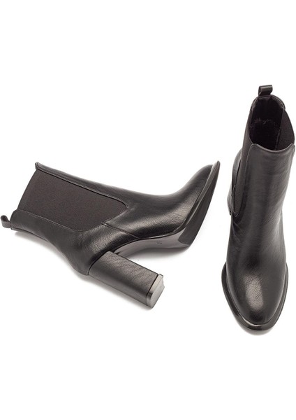 Kadın Kaymaz Taban Elastik Yan Bantlı Yüksek Topuklu Günlük Bot 1510 fırsatları