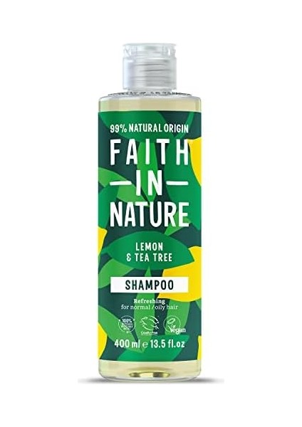 Faıth In Nature %99 Doğal Ferahlatıcı Şampuan Normal & Yağlanmaya-Kepeğe Meyilli Saçlar Için ( Limon & Çay Ağacı, 400 Ml) modelleri