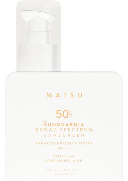 Matsu Professional Sunguardia Broad Spectrum, 50+ Spf Leke Karşıtı Güneş Koruyucu Krem, 100 ml
