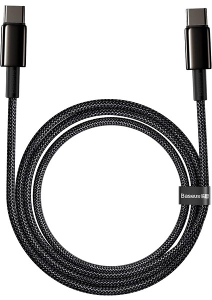 Hızlı Şarj Kablosu Type-C To Type-C 100W, 2m, Siyah