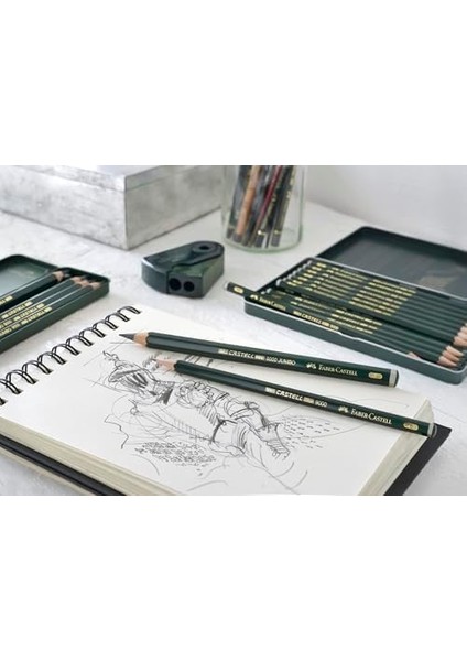 9000 Dereceli Kurşun Seti, 12’li (8b, 6b, 4b, 2b, B, Hb, F, H, 2h, 3h, 4h, 5h), Siyah, Teknik Çizim ve Eskiz Için, Dayanıklı Uç, Sanat ve Grafik Çalışmaları fiyatları