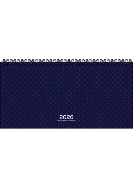 Keskin 2026-AJ-66 16*33,5 Spr.haftalık Masa Ajandası-Lacivert
