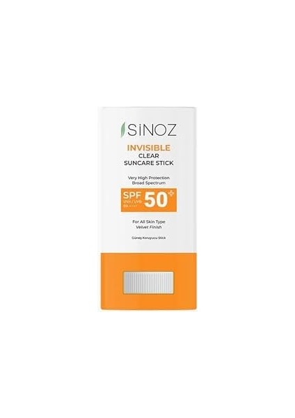 Sinoz Nemlendirici Şeffaf Stick Güneş Kremi SPF50+ 15 gr fiyatları