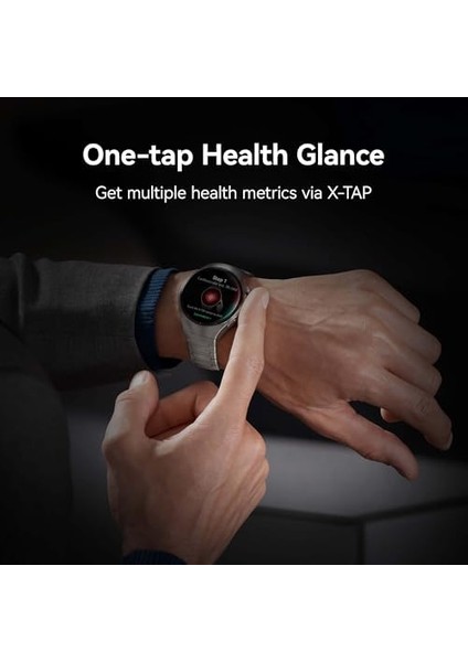 Watch 5 Akıllı Saat – X-Tap Çoklu Algılama Teknolojisi, Gerçek Zamanlı Parmak Ucu Oksijen Ölçümü, Sağlık Özeti, Esım Desteği, Iki Farklı Pil Modu, Ios ve ile Uyumlu, Beyaz modelleri