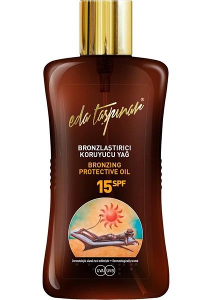 Eda Taşpınar Bronzlaştırıcı Koruyucu Yağ Spf 15 (200 Ml/6.8 Fl Oz) fiyatları