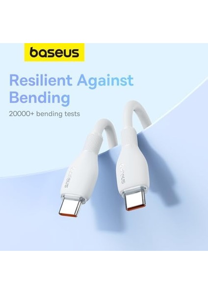 Pudding Hızlı Şarj Özellikli Type-C To Type-C Kablo 100W, 1.2 Metre, Beyaz modelleri