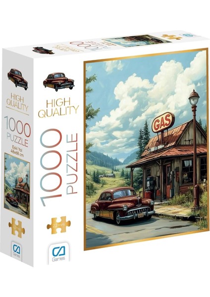 Games Eski Yol 1000 Parça 2,2mm Kalınlık 48X68CM Profesyonel Hobi Puzzle Yapboz Serisi