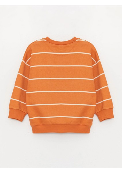 Lcw Baby Turuncu Bisiklet Yaka Uzun Kollu Erkek Bebek Sweatshirt ve Pantolon 2'li Takım indirimleri