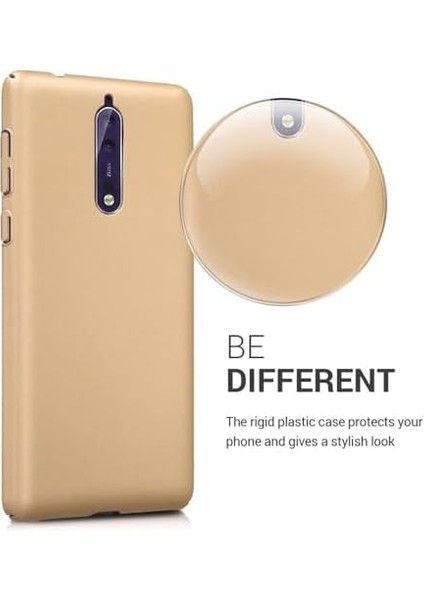 8 Uyumlu Sert Rubber Silikon Kılıf (Altın Rengi) modelleri