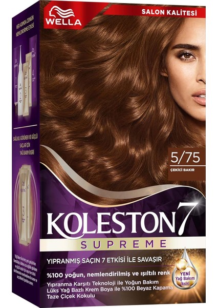 Koleston Kit 5-75 Çekici Bakır Saç Boyası modelleri