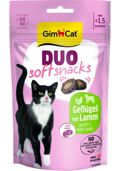 Snacks Soft Tavuk ve Kuzu Kedi Ödülü 50gr