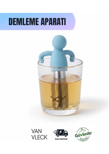 Figürlü Çay ve Bitki Çayı Demleme Aparatı – Bardak Kenarına Sabitlenebilir Demlik