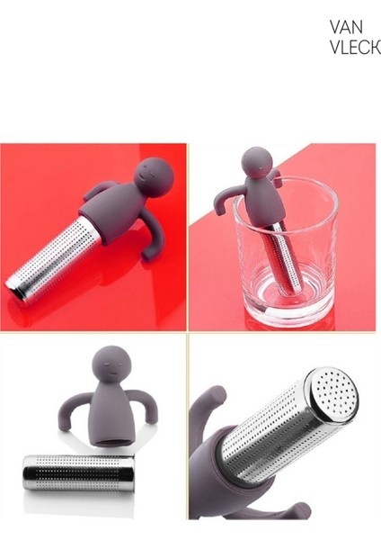 Figürlü Çay ve Bitki Çayı Demleme Aparatı – Bardak Kenarına Sabitlenebilir Demlik