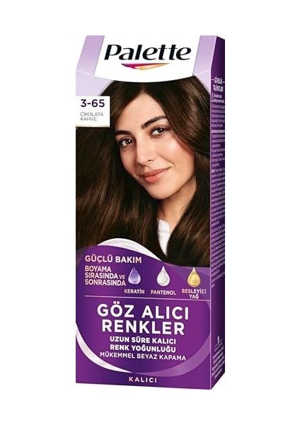 Palette Yoğun Saç Boyası 3.65 Çikolata Kahve fiyatları