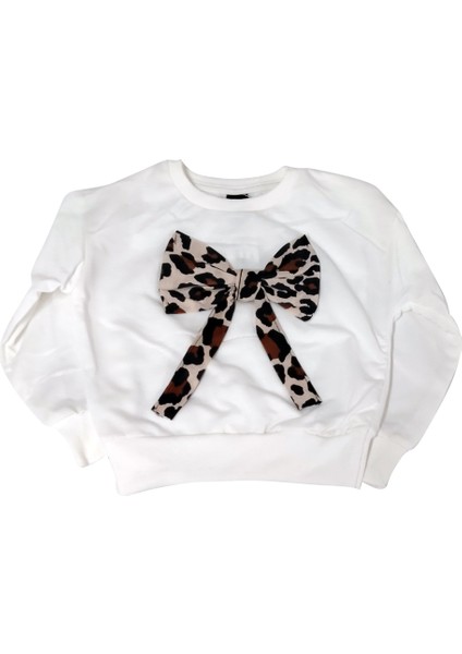 Leopar Desenli Etekli Sweat Takım Kız Çocuk modelleri