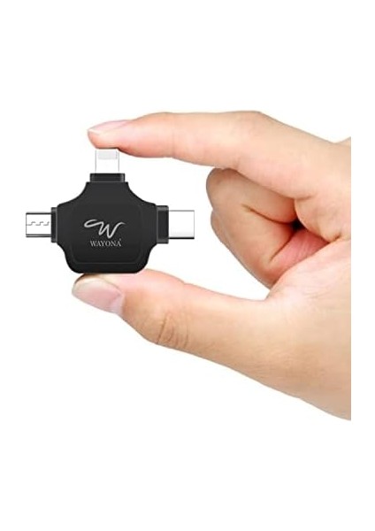 4&apos;ü 1 Arada Otg Bellek Konnektörü, Otg, Siyah modelleri