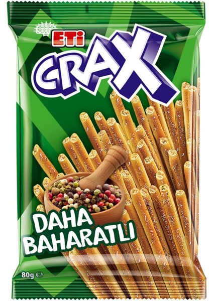 Eti Crax Baharatlı Çubuk Kraker 80 G x 17 Adet