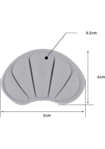 Ipekbazaar Ayakkabı Vurma Önleyici Koruyucu Ped, Kendinden Yapışkanlı, Kumaş, Dolgulu, Topuk Vurma Önleyici Yastık Pedi,1 Çift (Beyaz)