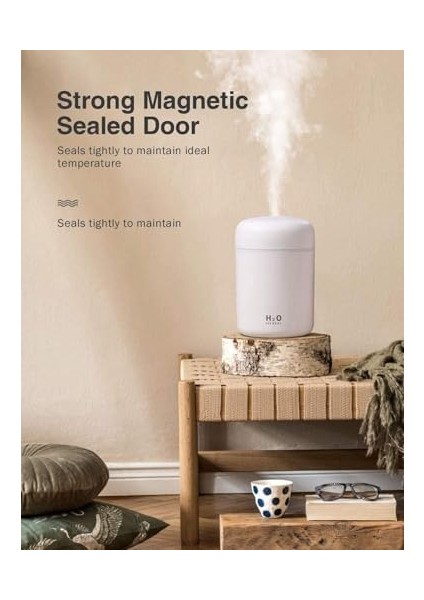 Nemlendirici - Gece Lambası, Ultra Sessiz, Taşınabilir, Yedek Filtreli, 350ML, Otomatik Kapanmalı, 2 Sis Modu, Masaüstü ve Araba Için Soğuk Buhar Difüzör fiyatları