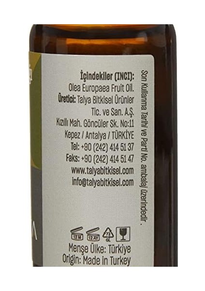 Talya Zeytin Yağı (50 Ml) fiyatları