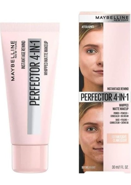 Maybelline New York Instant Perfector 4 Etki 1 Arada Fondöten- Fair Light (Açık Ton)