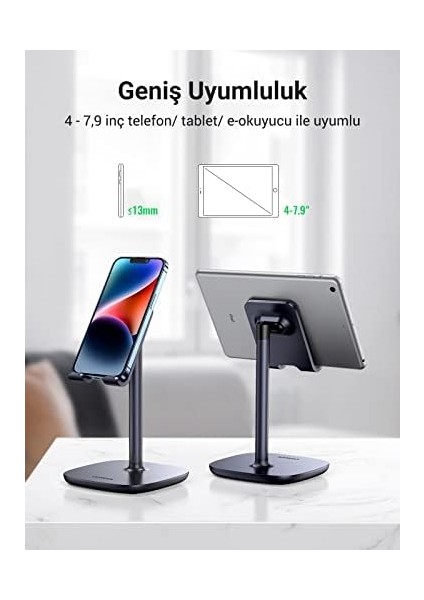Telefon Standı Cep Telefonu Tutucu Masa Için Uyumlu 13 12 Pro Max 11 Se Xs Xr 8 Artı 6 7 Cep Telefonu Standı Ofis Ayarlanabilir Cep Telefonu Tutucu (Siyah) modelleri
