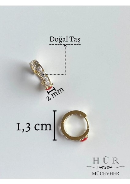 14 Ayar Altın Çiçek Desenli Mini Halka Küpe modelleri