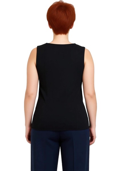 Kadınlar Için Şık V Yaka Kolsuz Bluz Inci Detaylı Zarif Tasarım Kaliteli Şık Rahat Modern Zarif modelleri