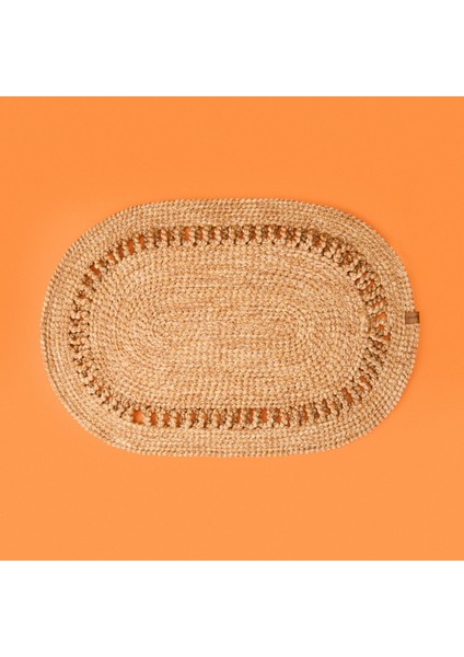 Jüt Görünümlü Kapı Önü Paspası - Kahverengi - 50X70 cm fiyatları