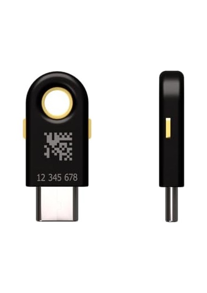 Yubikey 5c - Iki Factor Authentication USB Security Key, Usb-C Bağlantı Noktalarına Uyar - Çevrimiçi Hesabınızı Parodan Daha Fazla Korur, Fıdo Sertifikalı USB Şifre Anahtarı modelleri