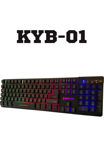 Sencrom Kyb-01 Rgb Aydınlatmalı Q Gaming Oyuncu Klavye
