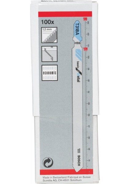 Professional Accessories 100 Adet Dekupaj Testeresi Bıçağı, Gri