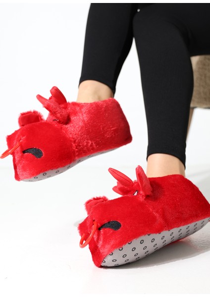 Hayvanlı B20 Boğa Modelli Kışlık Kadın Erkek Panduf Ev Içi Sessiz Taban Panduf indirimleri