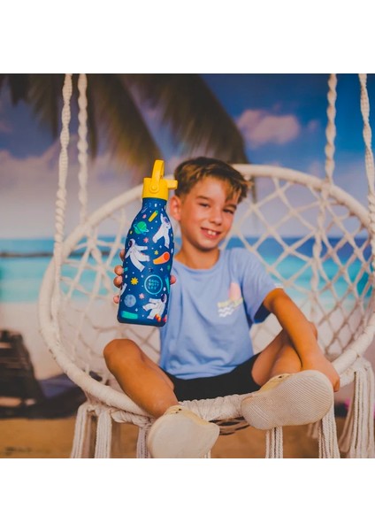 Dıscovery Serisi Galactic Ride 500ML - Lacivert | Çocuklar Için Paslanmaz Çelik Suluk