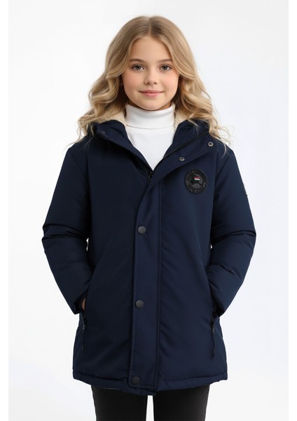 İçi Kürklü Su ve Rüzgar Geçirmez Kapüşonlu Kız Çocuk Mont fiyatları