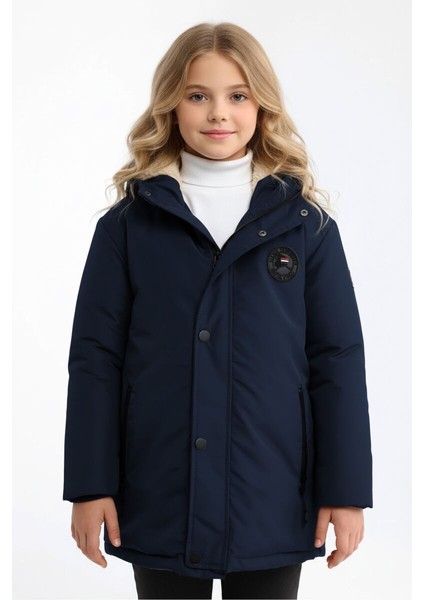 İçi Kürklü Su ve Rüzgar Geçirmez Kapüşonlu Kız Çocuk Mont fırsatları