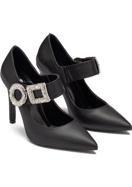 Kadın Yüksek Topuklu Tokalı Sivri Burun Abiye 1120