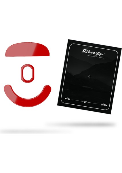 Vxe R1 / R1 Se + / R1 Pro / R1 Pro Max - Mouse Skate Red Edition %100 Ptfe