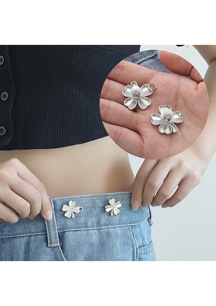 Yonca Model Gold, Gümüş Renk Pantolon Beli Daraltma Aparatı, Pantolon Beli Daraltma Aparatı, Broş, Yonca Kemer, Kemer fiyatları