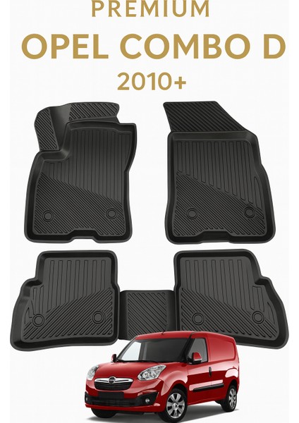 Opel Combo D 2010+ Uyumlu 3D Oto Paspas Premium