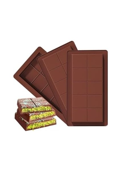 Büyük Boy Çikolata Kalıbı Silikon Şeker Bar Kalıpları Kalın Çikolata Kalıbı fiyatları