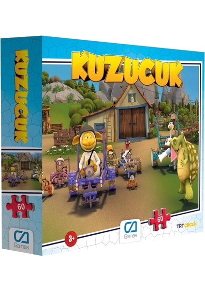 Games Kuzucuk Lisanslı 60 Parça 34X24CM Çocuk Puzzle Yapboz Serisi