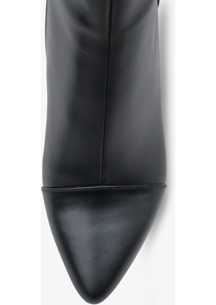 Diane Kadın Hakiki Deri Topuklu Bot Siyah modelleri