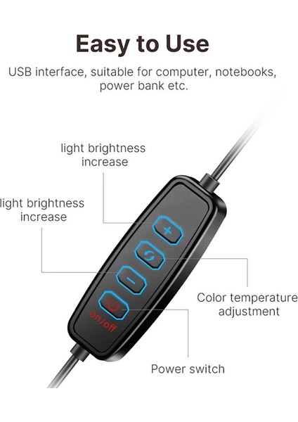 K6 7'' LED Ring Işık Seti fırsatları