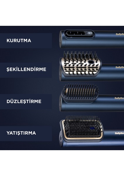 Saç Kurutma ve Şekillendirme Seti Air Wand, Paddle Başlık Dahil, 1600W, 3 Başlık, Iyon Teknolojisi fiyatları