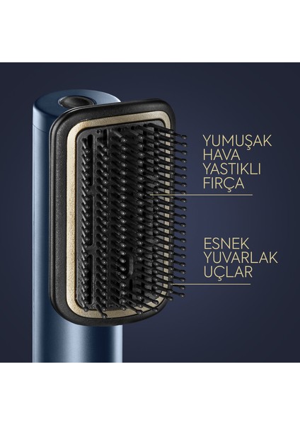 Saç Kurutma ve Şekillendirme Seti Air Wand, Paddle Başlık Dahil, 1600W, 3 Başlık, Iyon Teknolojisi