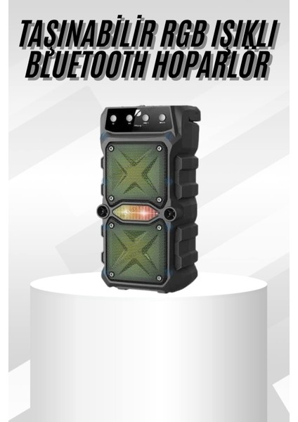 Çift Çıkışlı Güçlü Bataryalı Kablosuz Yüksek Ses Kaliteli Bluetooth Hoparlör