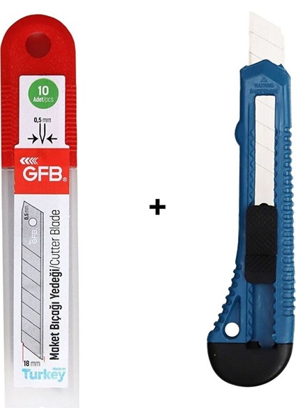 Plastik Maket Bıçağı ve Yedeği 10 Adet