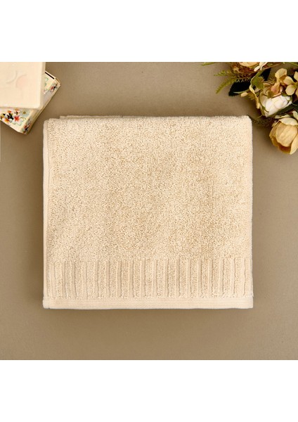 Soft Patte Yüz Havlusu - Krem - 50X90 cm