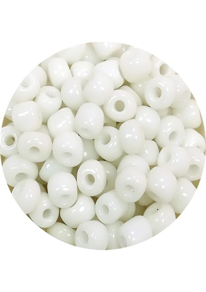 Litaetrend Dökme Cam Kum Boncuk Büyük Boy (6/0) 4 mm - 60 Gram - Beyaz - BNC111 fiyatları